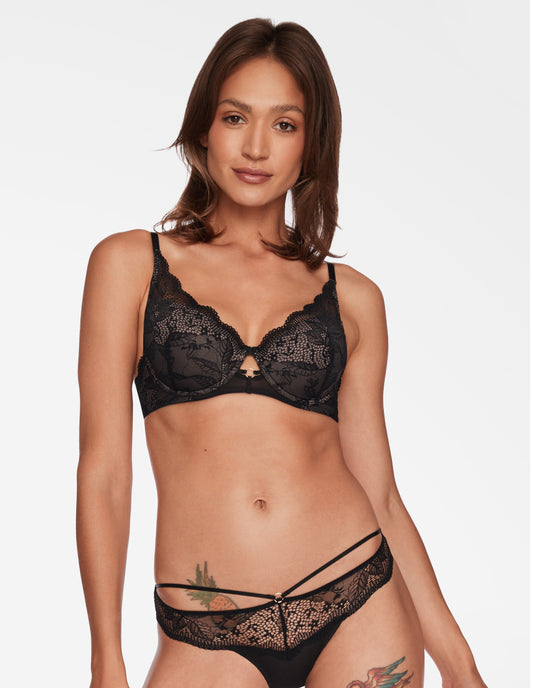 Push-Up Bra Tarot Black/grey