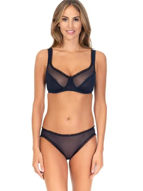 Sheer Soft Cup Bra. Tango. Black Quartz