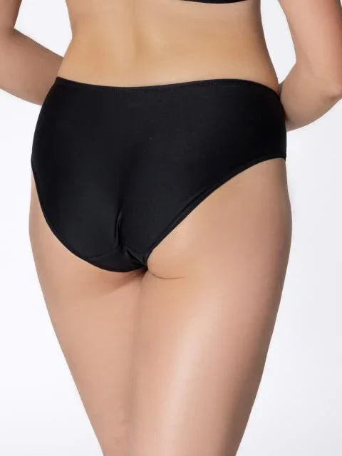 Embroidery Classic Panty. Grace. Black