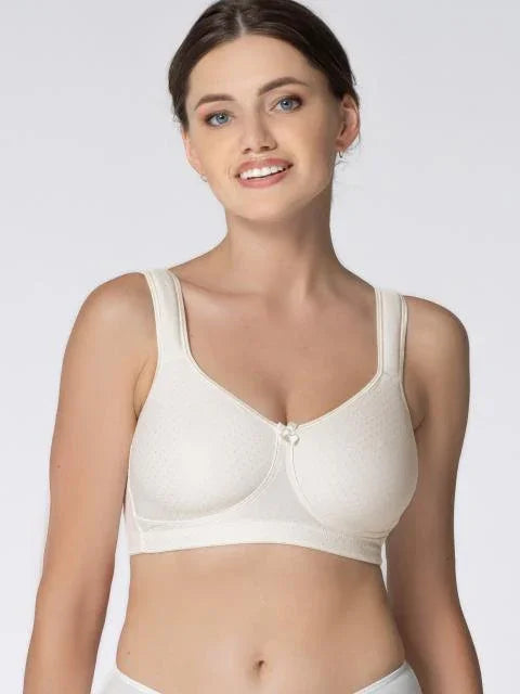 Prosthetic bra. Non-padded cup. Martha. White