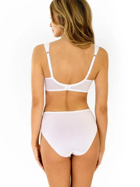Supportive Half Padded Bra. Annija. White