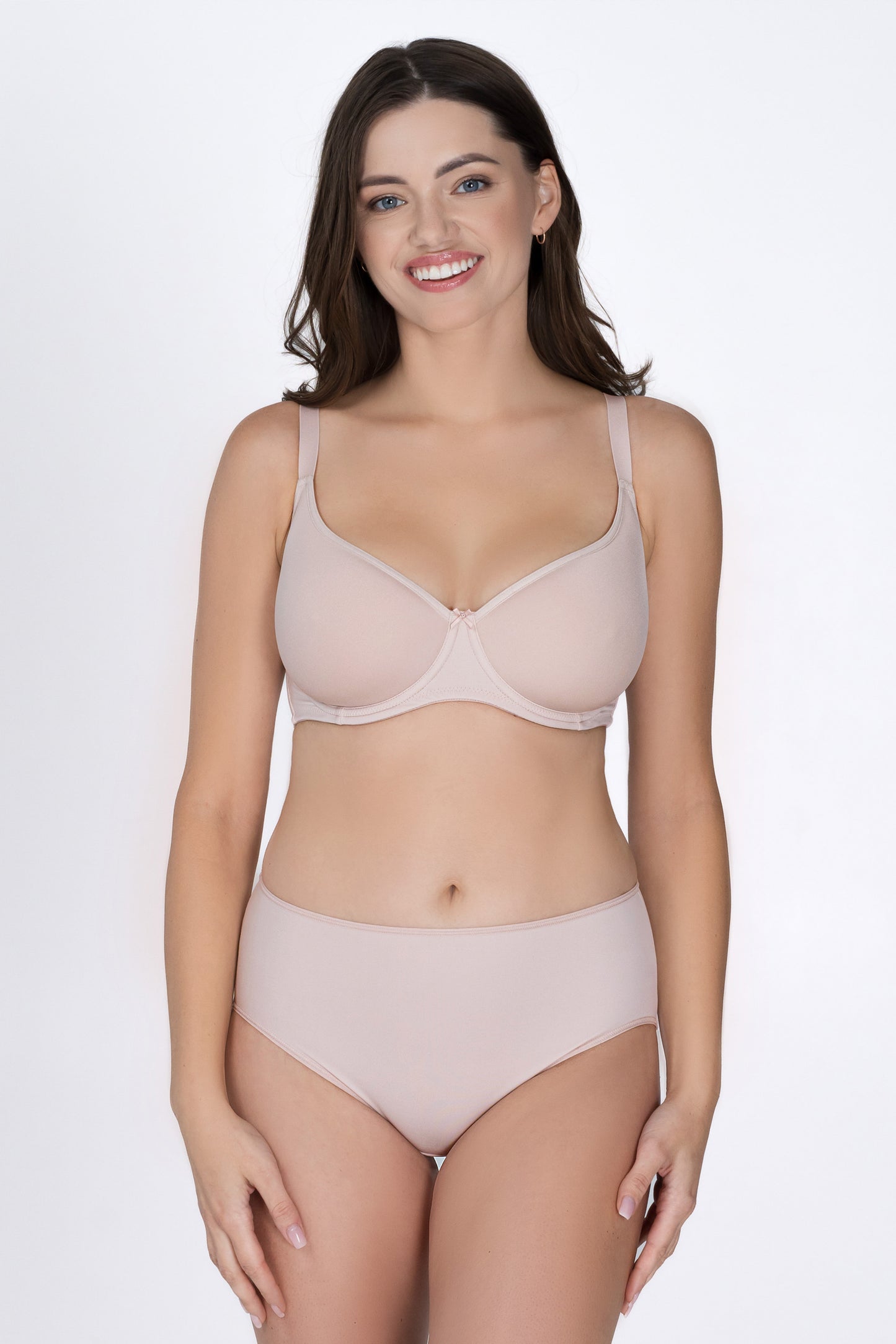Soft Underwire T-Shirt Bra. True. Silver Peony