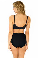 Breathe Wireless Soft Cup Bra. High Impact. Black - Avarrra