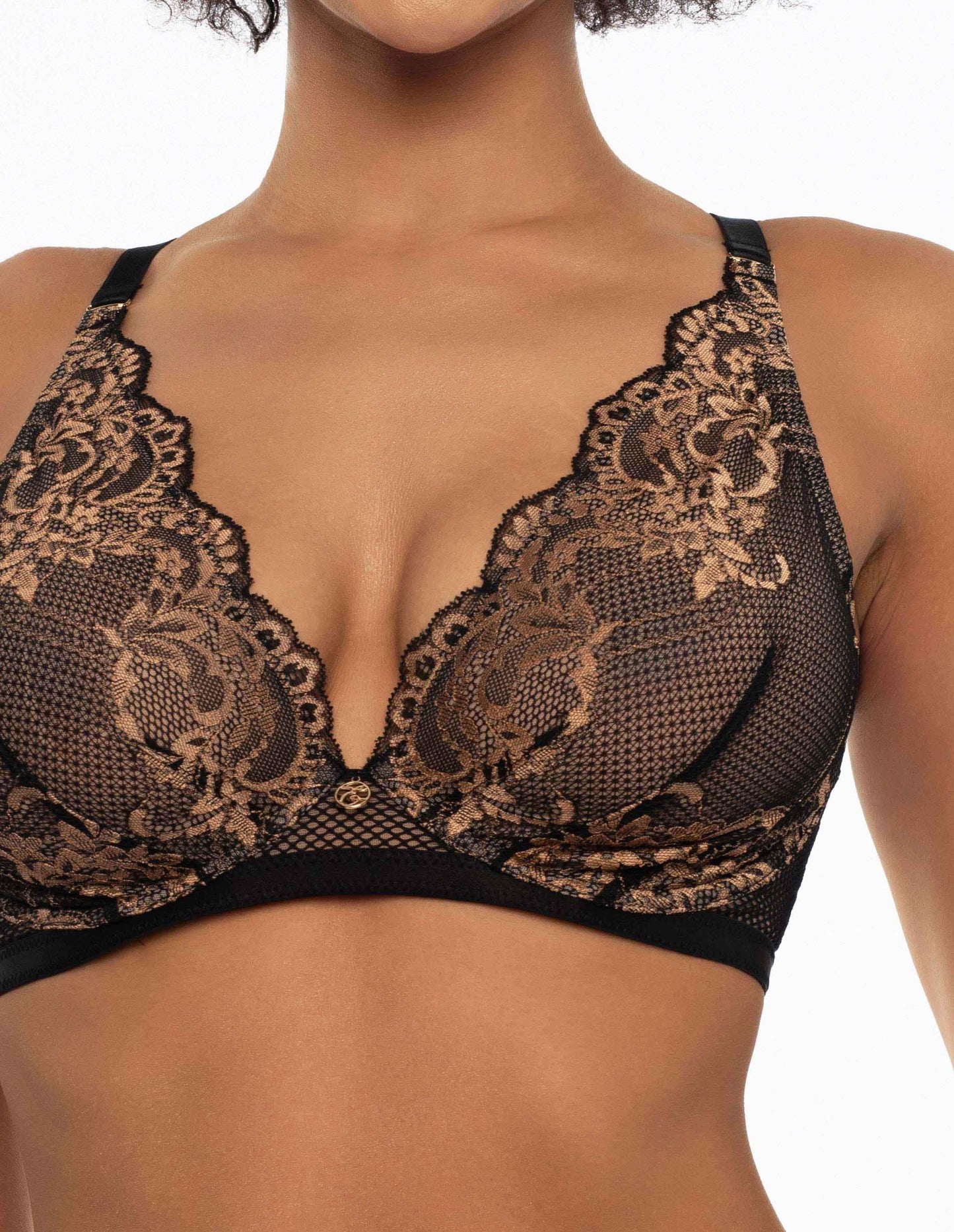 Soft bra Ilya Black/gold - 2