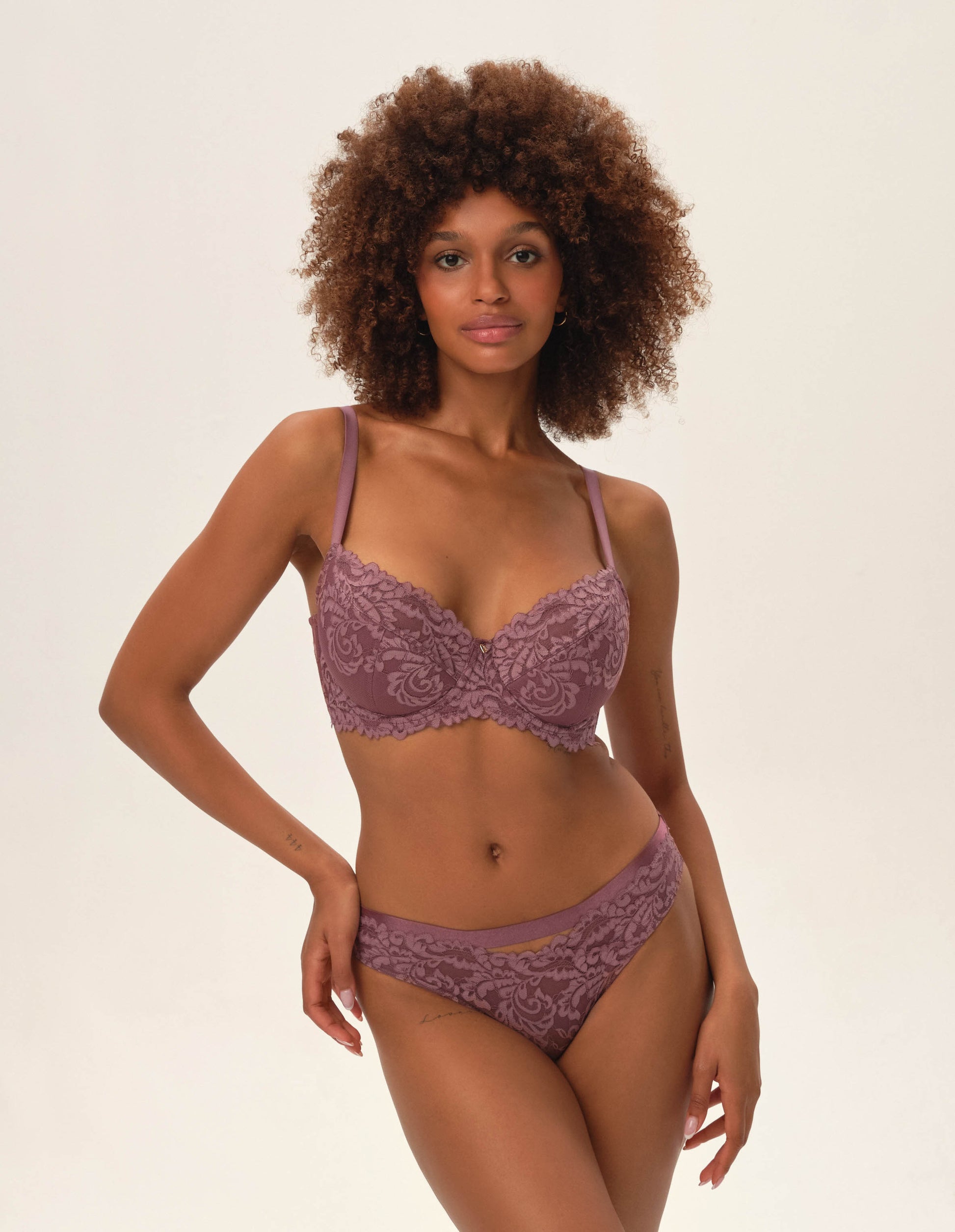 Semi-padded bra Lynn Mauve