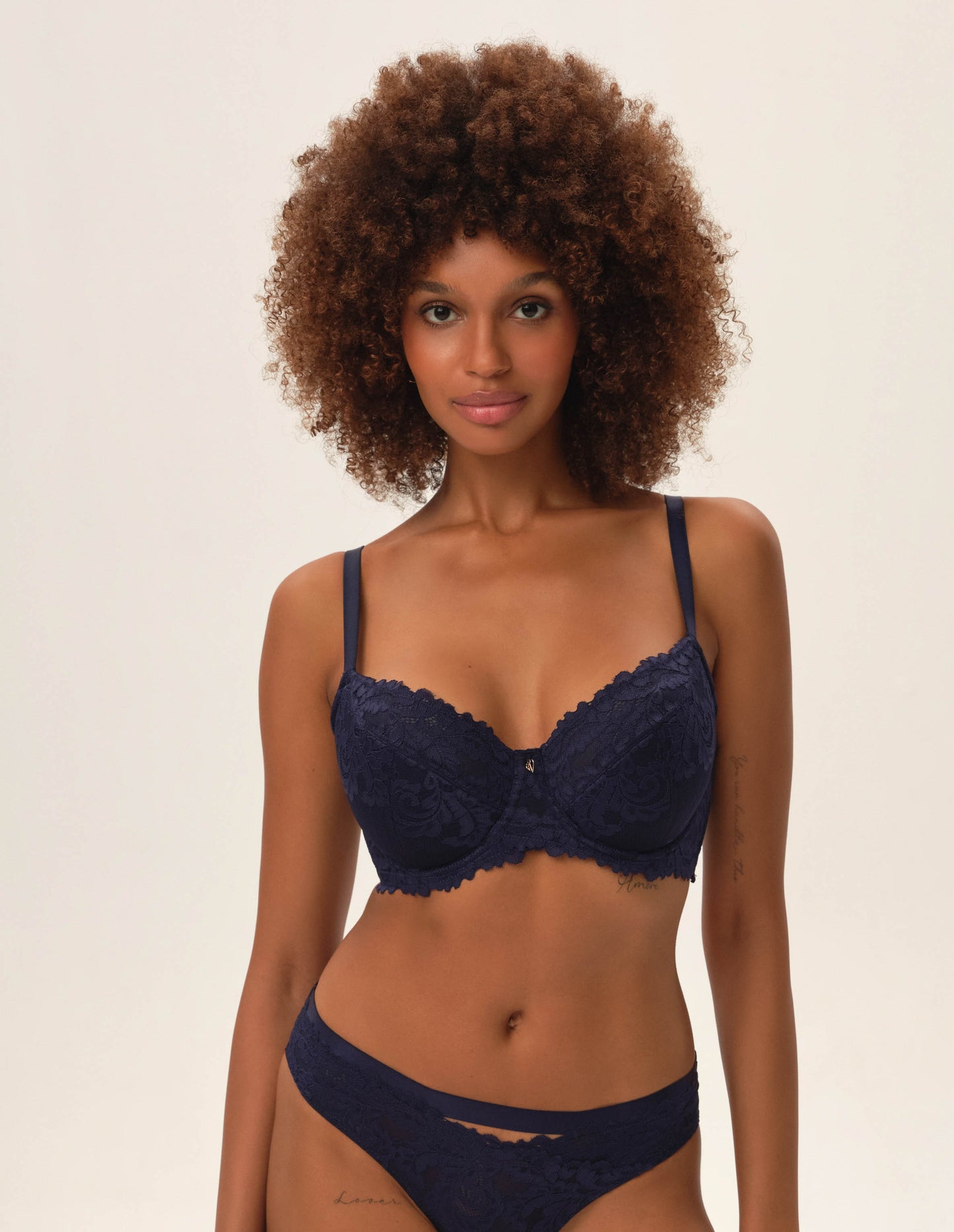 Semi-padded bra Lynn Navy