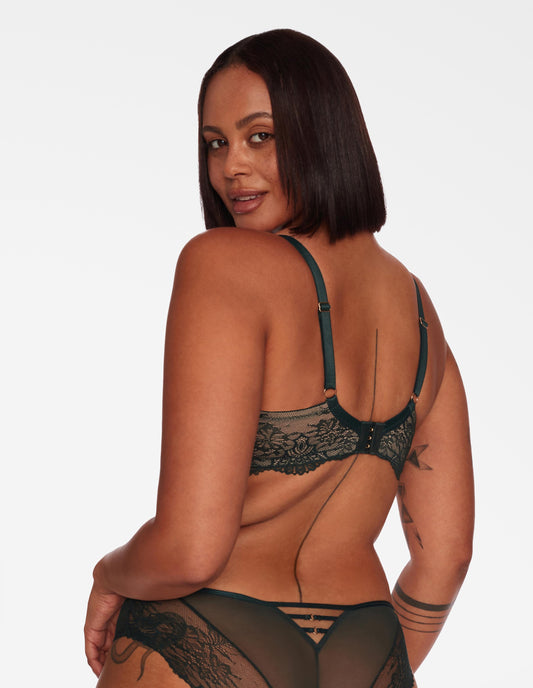 Semi-padded bra Ramira Dark green - 1