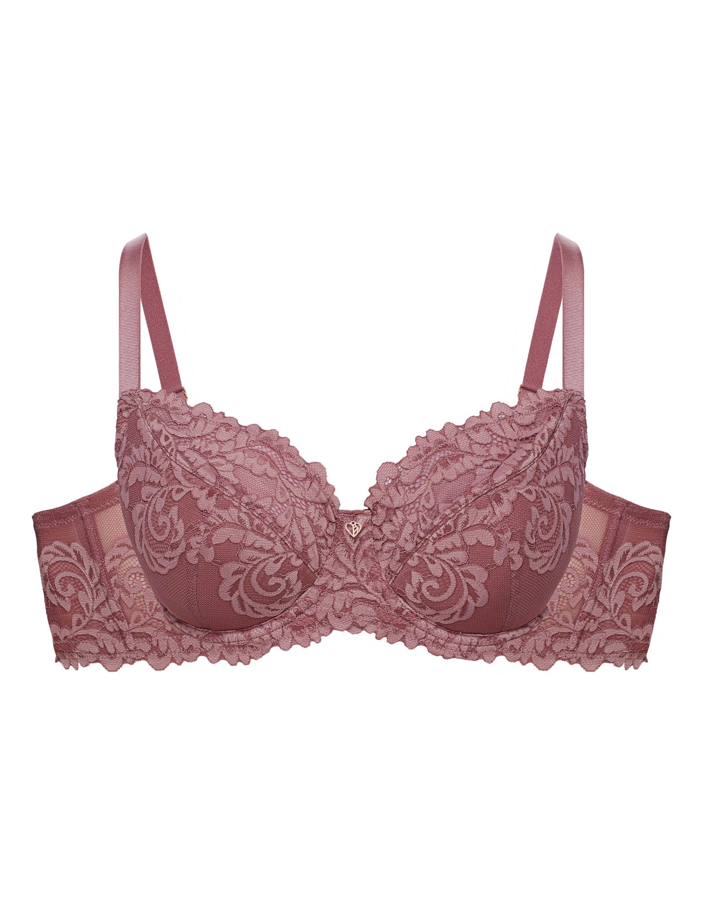 Semi-padded bra Lynn Mauve - 4