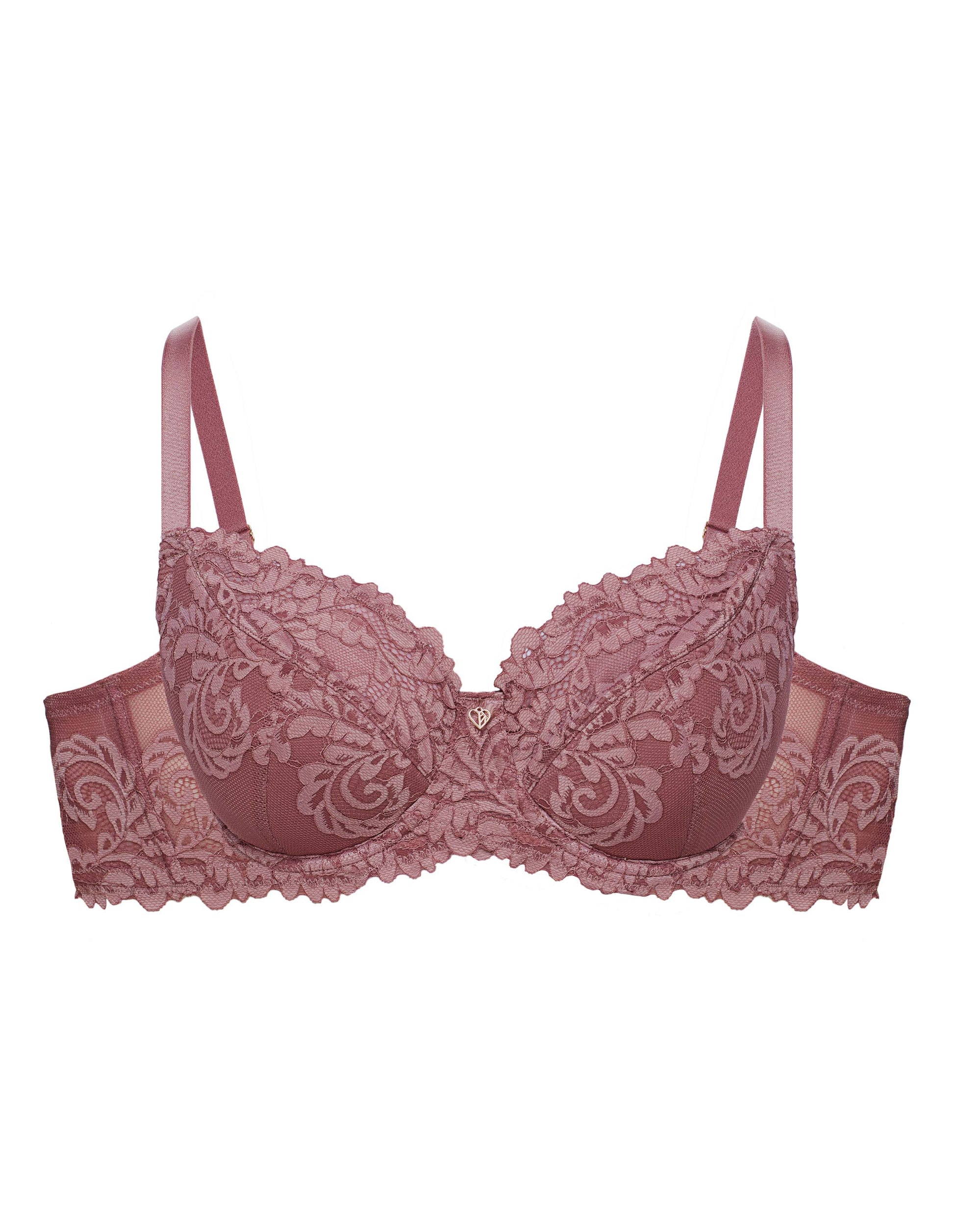 Semi-padded bra Lynn Mauve - 4