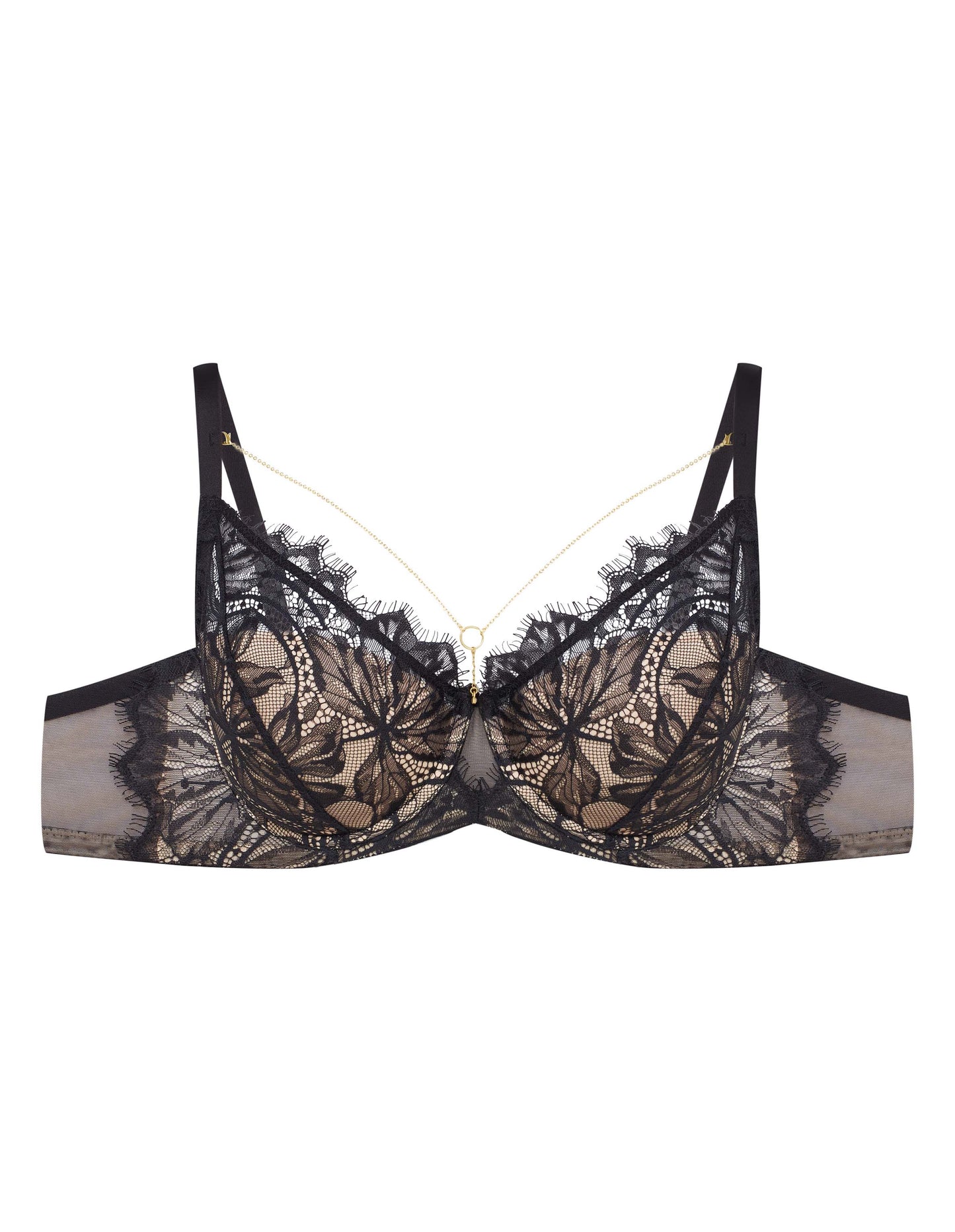Padded bra Oksana Black/gold - 5