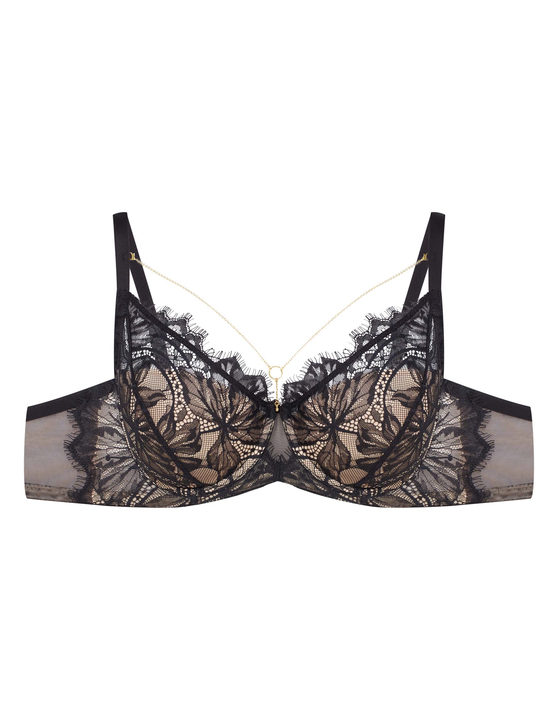 Padded bra Oksana Black/gold - 5