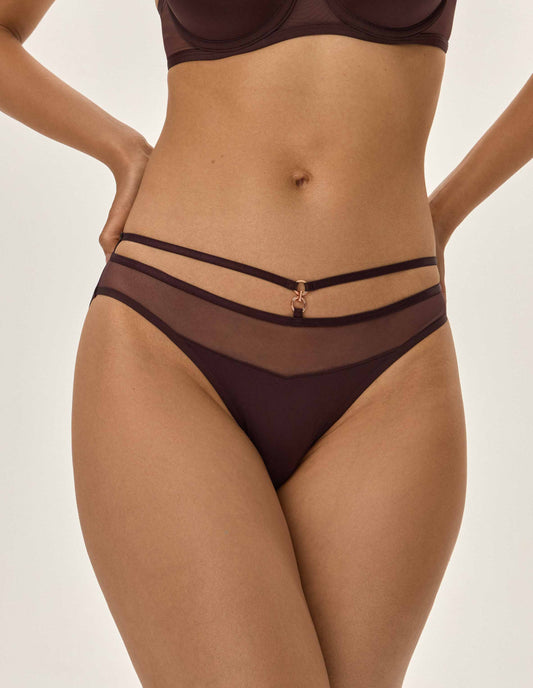 Panties Ova Dark chocolate - 1