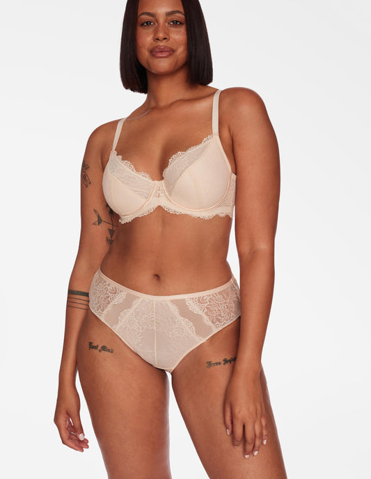 High-waisted briefs Ramira Pastel pink