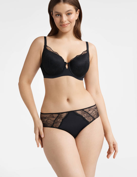 High-Waisted Briefs Talisman Black/gold