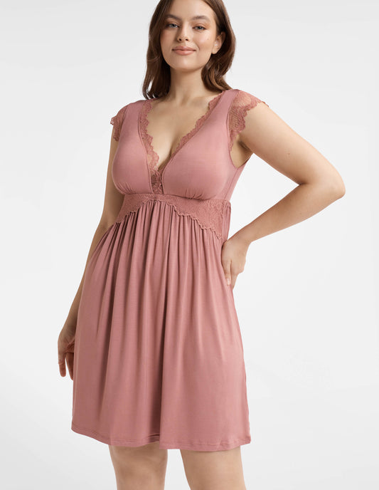 Nightdress Nova Dusty rose