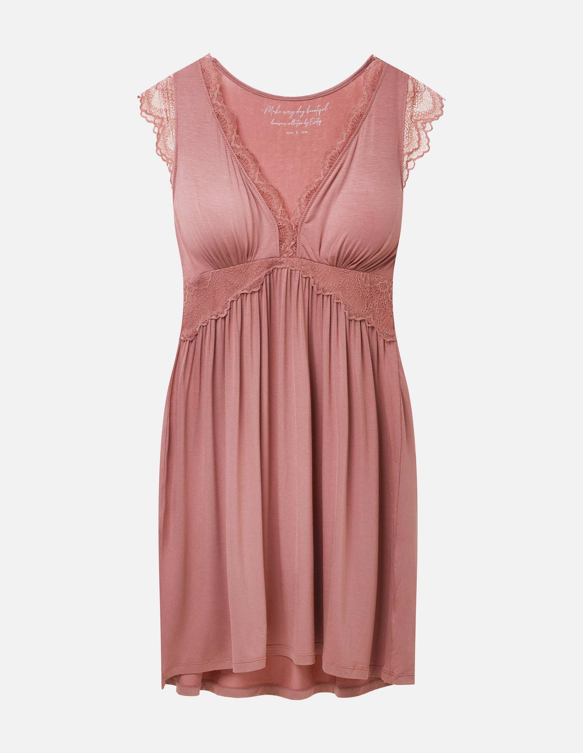 Nightdress Nova Dusty rose - 4