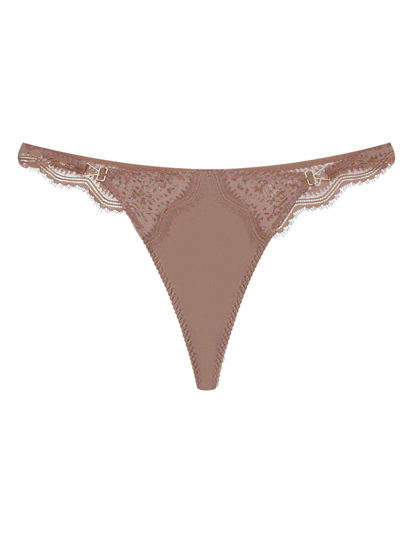 Thongs Brillant Golden brown - 4