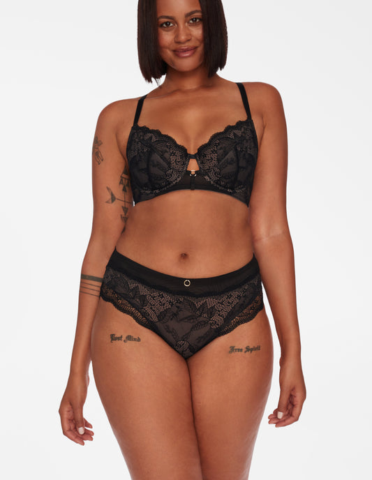 High-Waisted Briefs Tarot Black/grey
