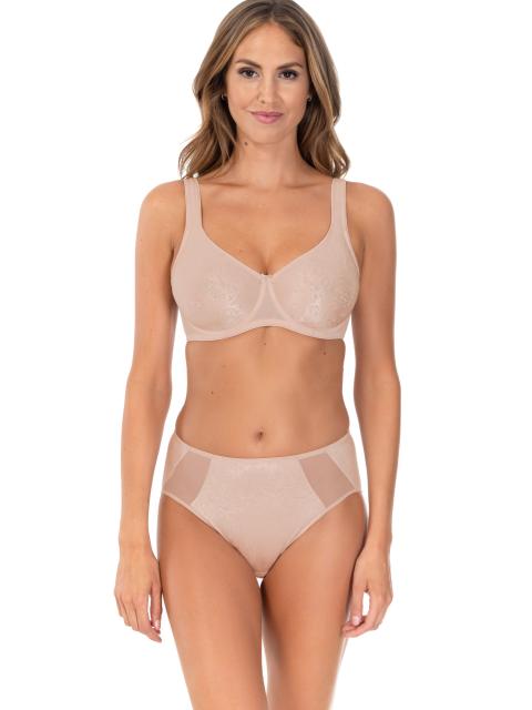 Jacquard Smooth T-shirt Bra. Sofia. Silver Peony