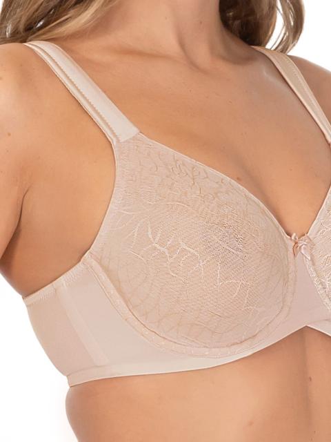 Powerlace Seamless cup Minimizer Bra Beige