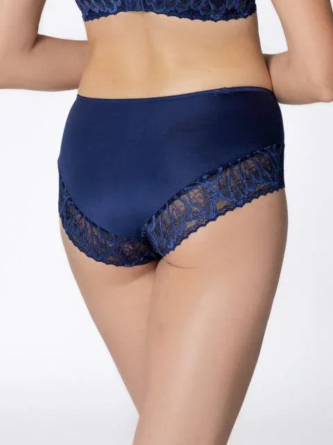 Mid waist Panty. Rebecca. Dark blue - Avarrra