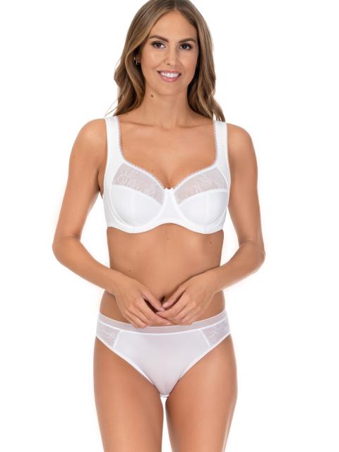 Bra, Non-padded cup Laura. White