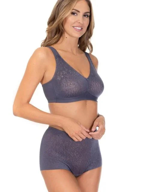 Shaping High-waist Panty. Powerlace. Dark Gull