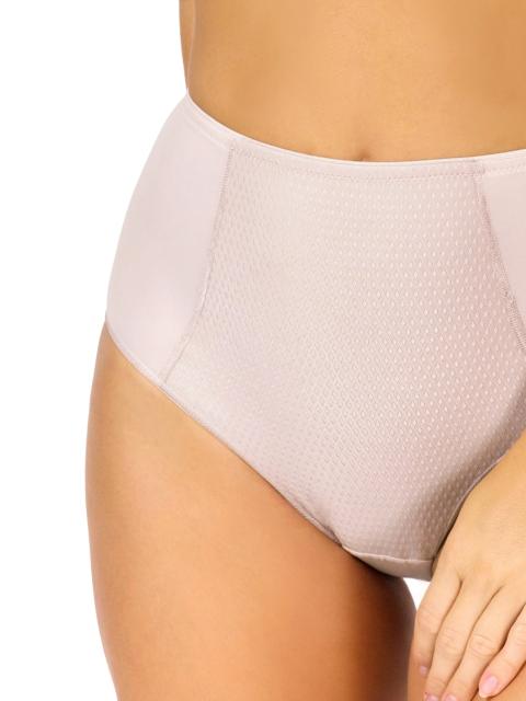 Tummy Control Mid-Waist Panty. Hight Impact. Silver Peony