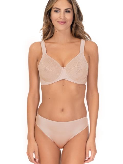Powerlace Seamless cup Minimizer Bra Beige