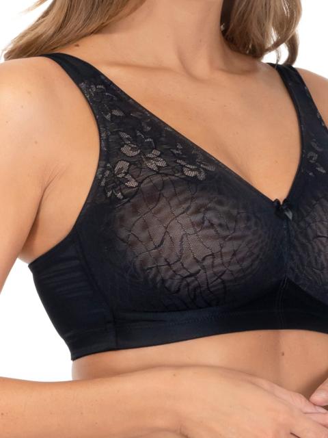 Powerlace Support Bra Black
