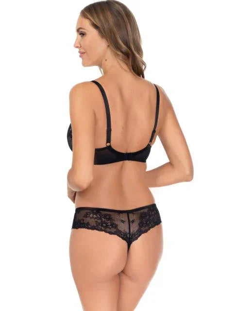 Delicate Lace String Panty. Eliza. Black