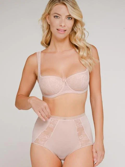 High-Waist Panty. Eliza. Peach Blush
