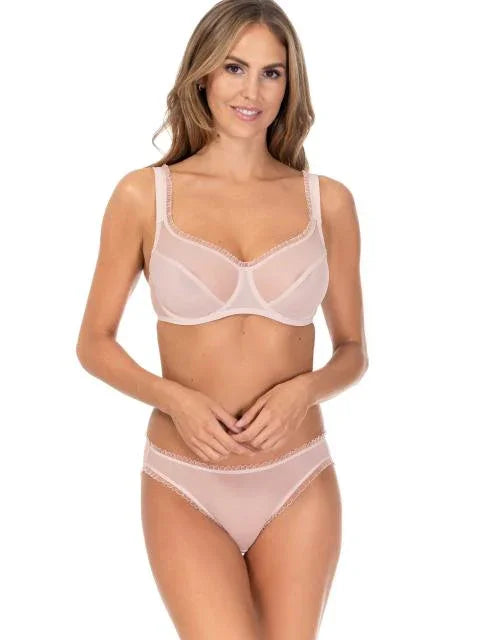 Sheer Soft Cup Bra. Tango. Silver Peony