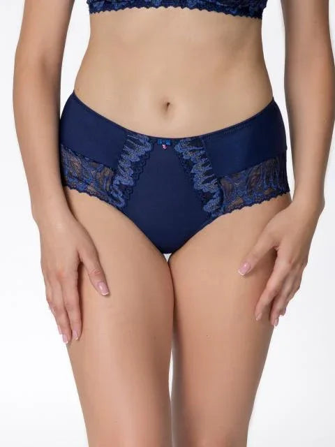 Mid waist Panty. Rebecca. Dark blue - Avarrra