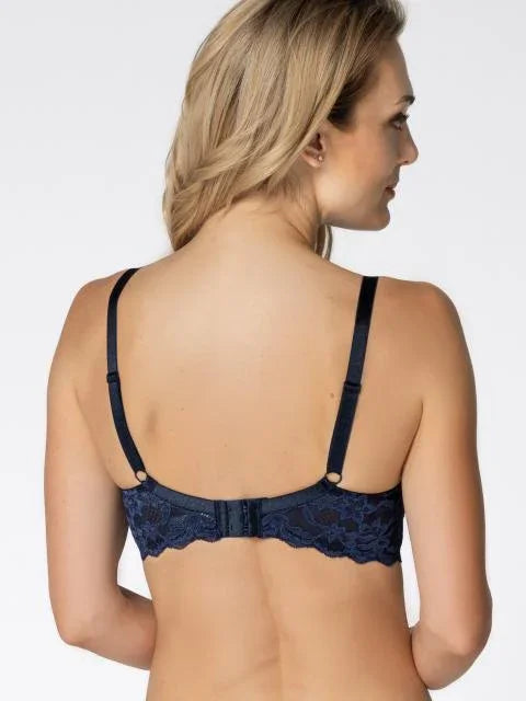 Push-up bra. Padded cup. Heidi. Dark blue