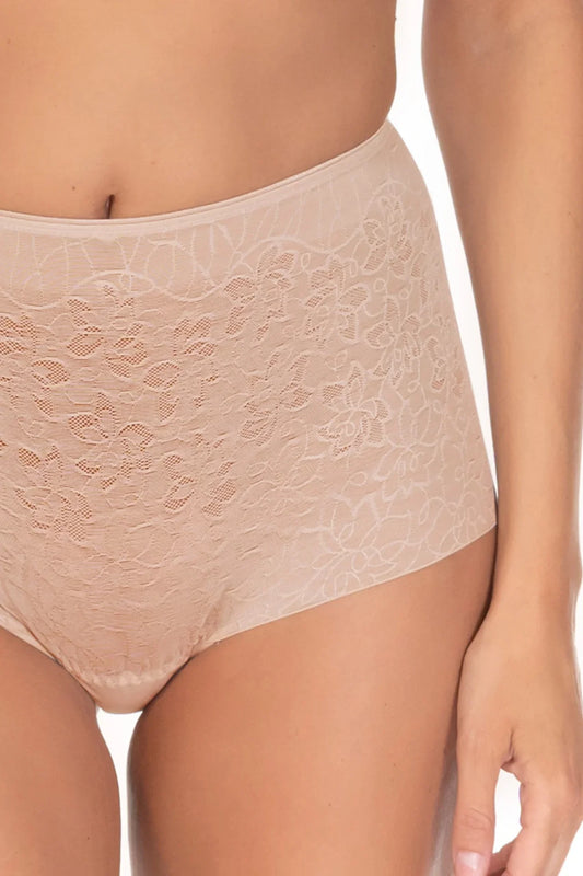 Shaping High-waist Panty. Powerlace. Silver Peony - Avarrra