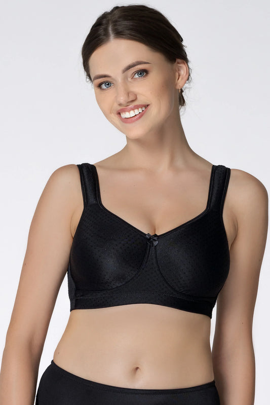 Prosthetic bra. Non-padded cup. Martha. Black