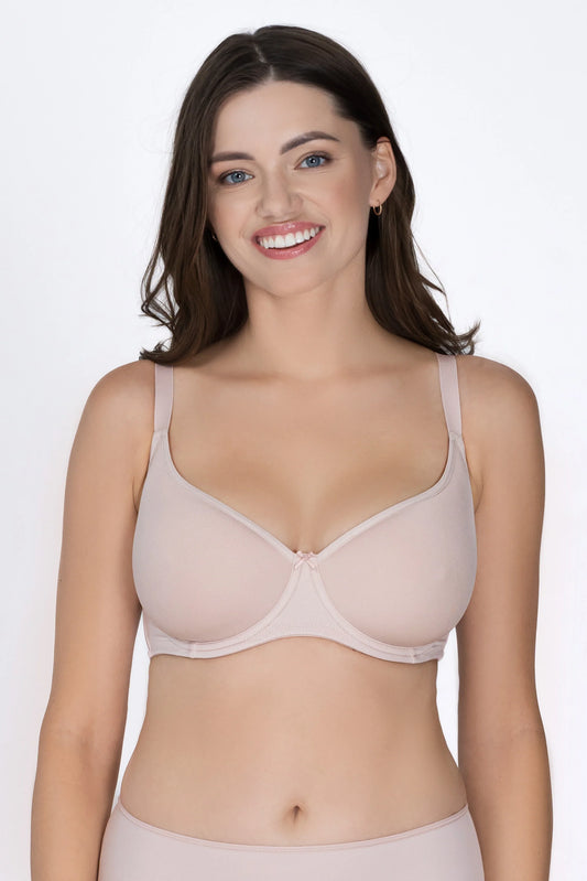 Soft Underwire T-Shirt Bra. True. Silver Peony