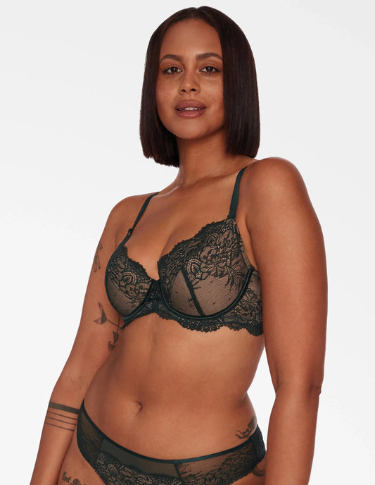 Semi-padded bra Ramira Dark green - Avarrra