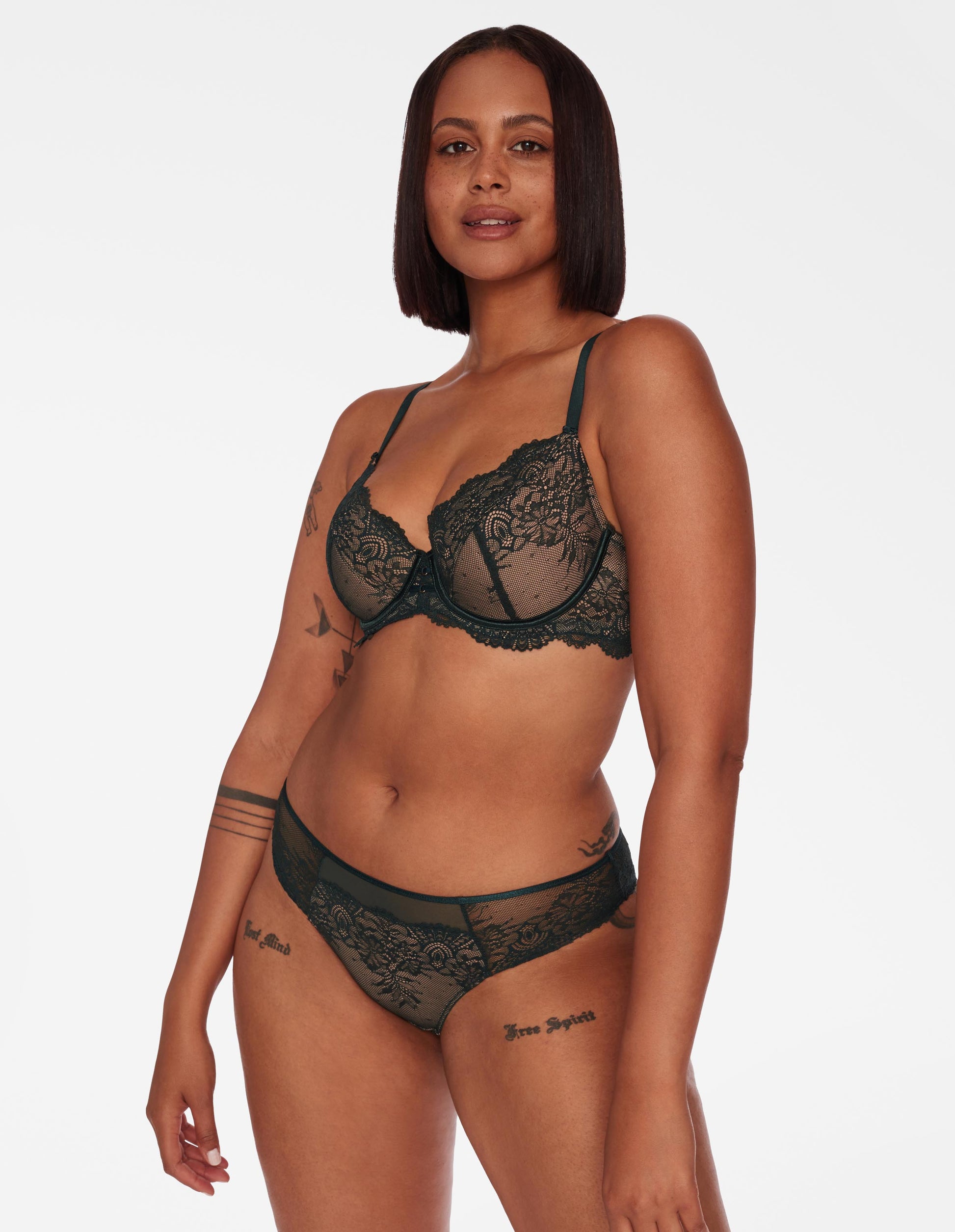 Semi-padded bra Ramira Dark green - 4