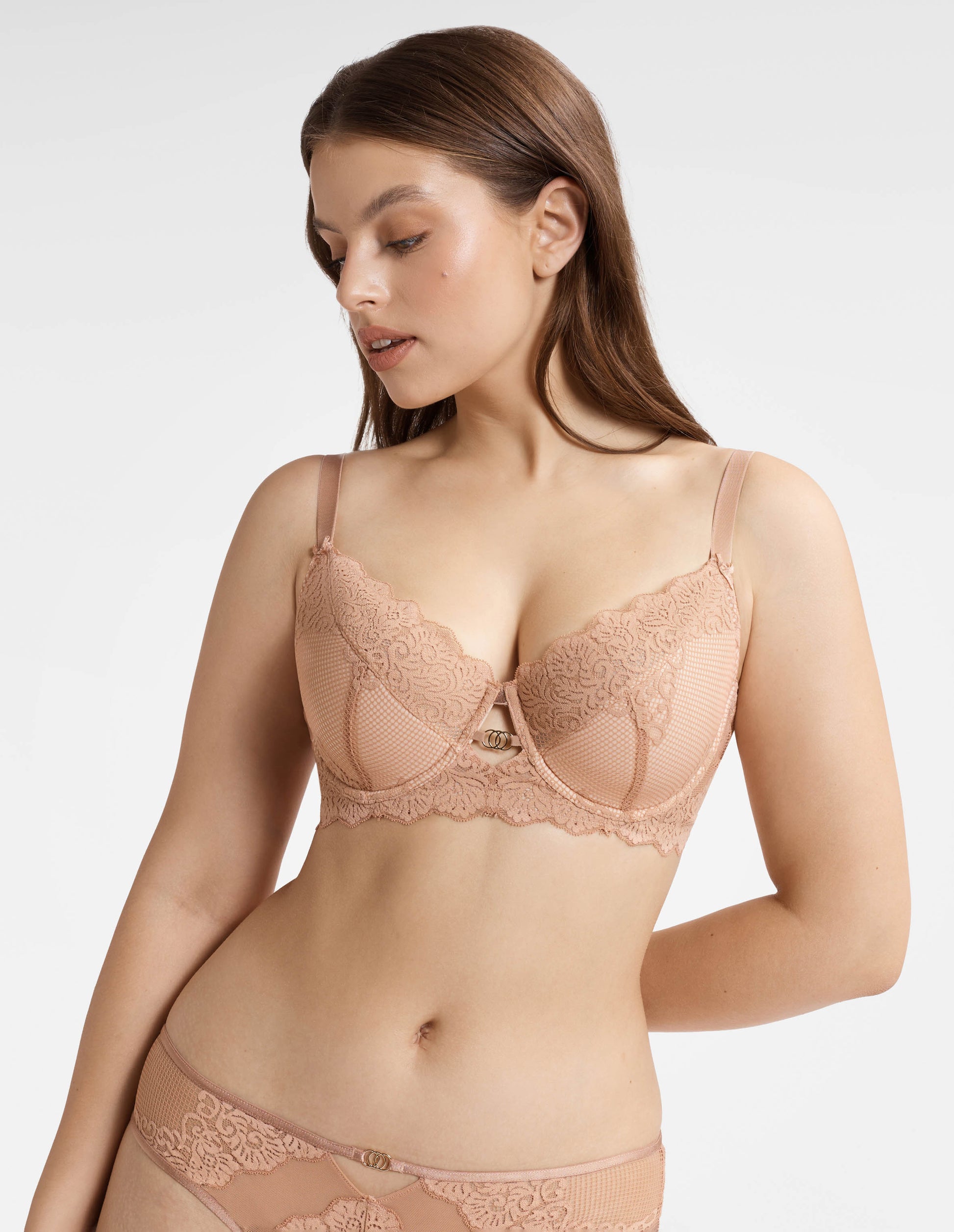 Semi-padded bra Darling Golden brown