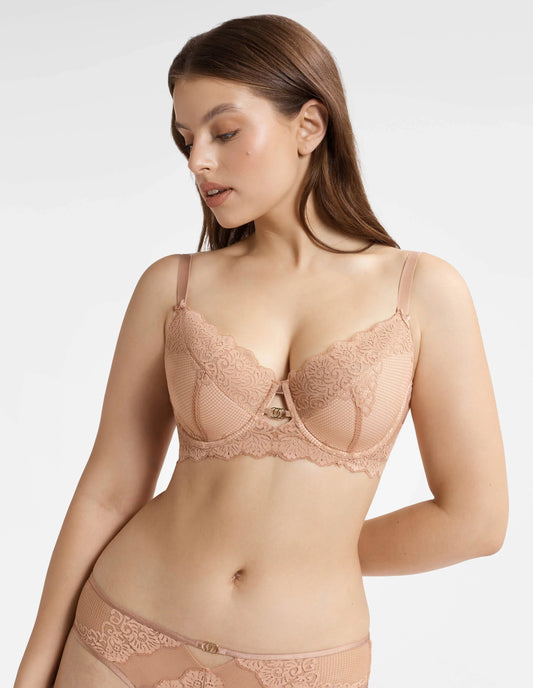 Semi-padded bra Darling Golden brown - Avarrra