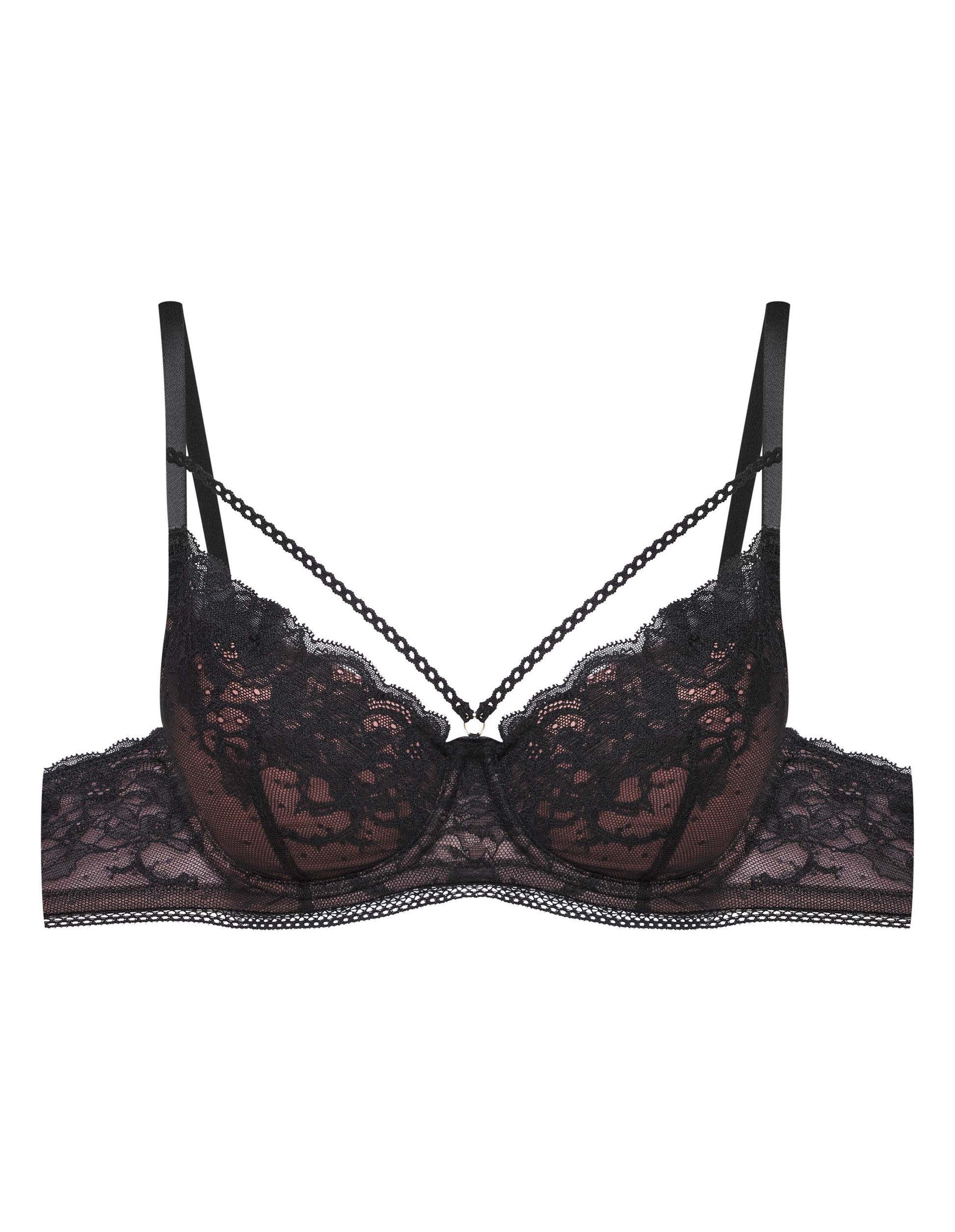 Push-up bra Intonation Black/rose - 3
