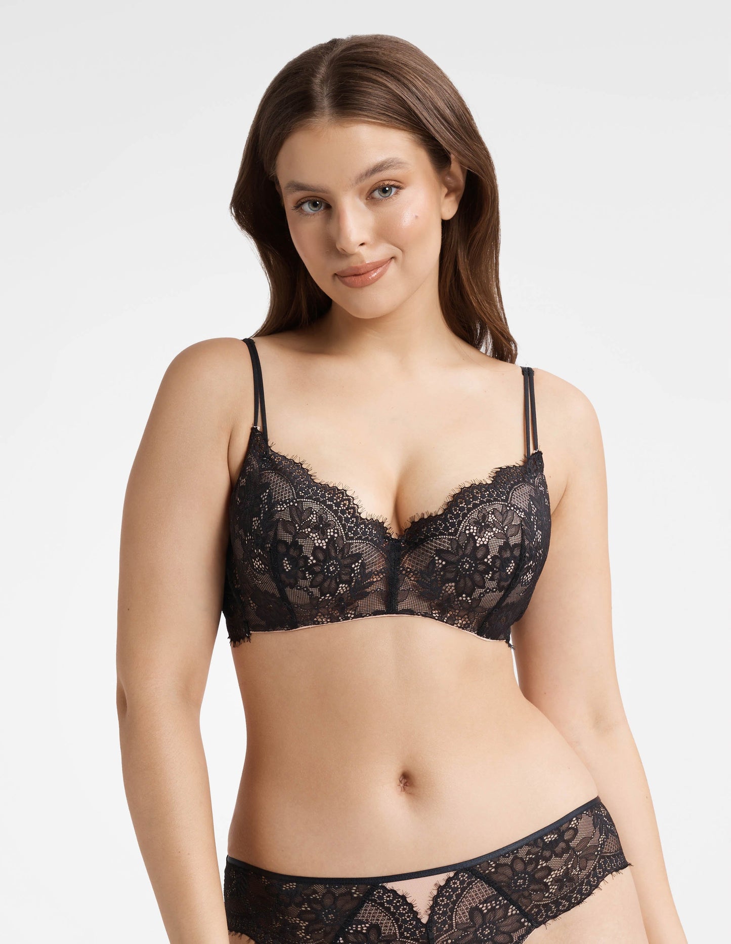 Push-up Bra Kitty Black/rose