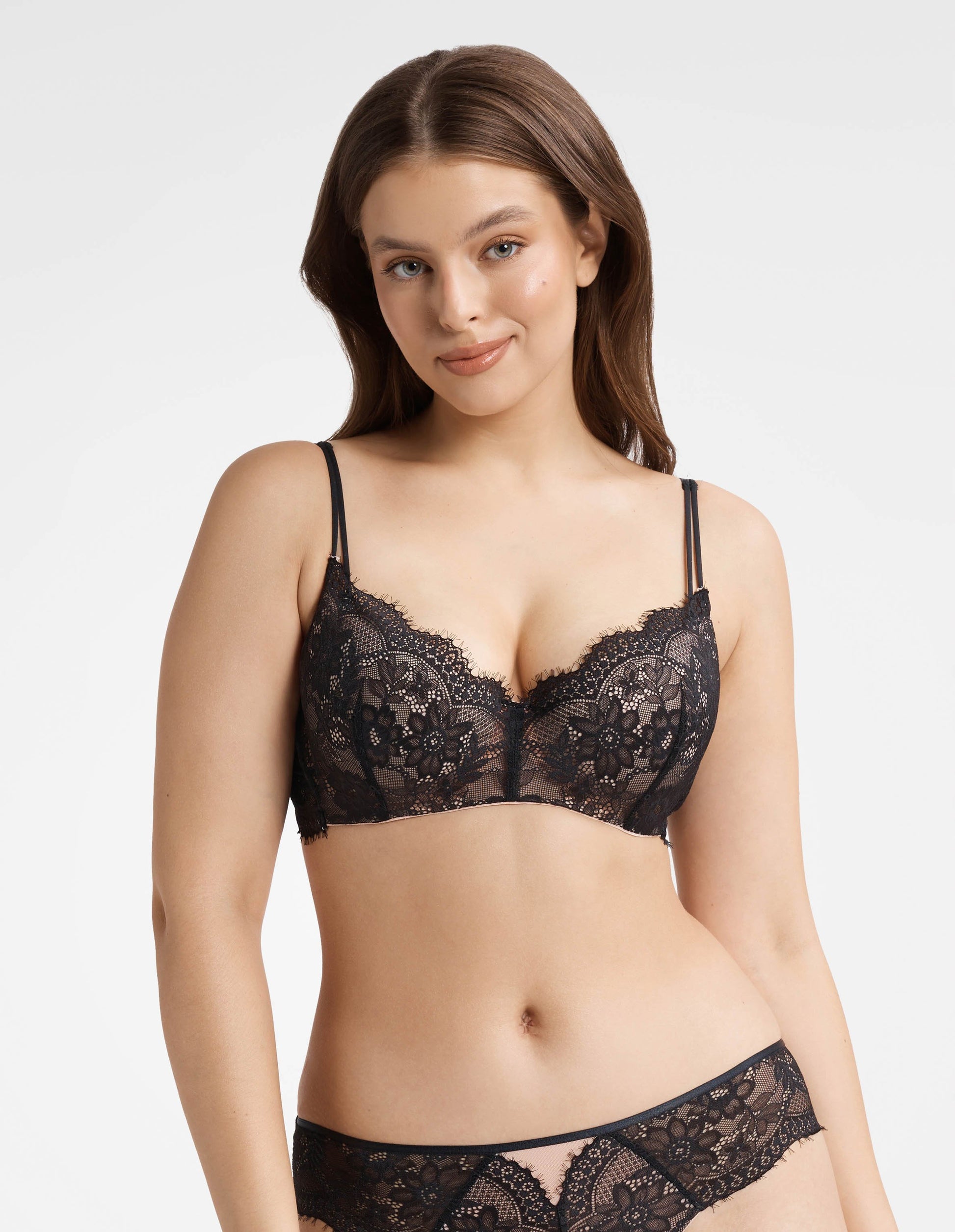 Push-up Bra Kitty Black/rose