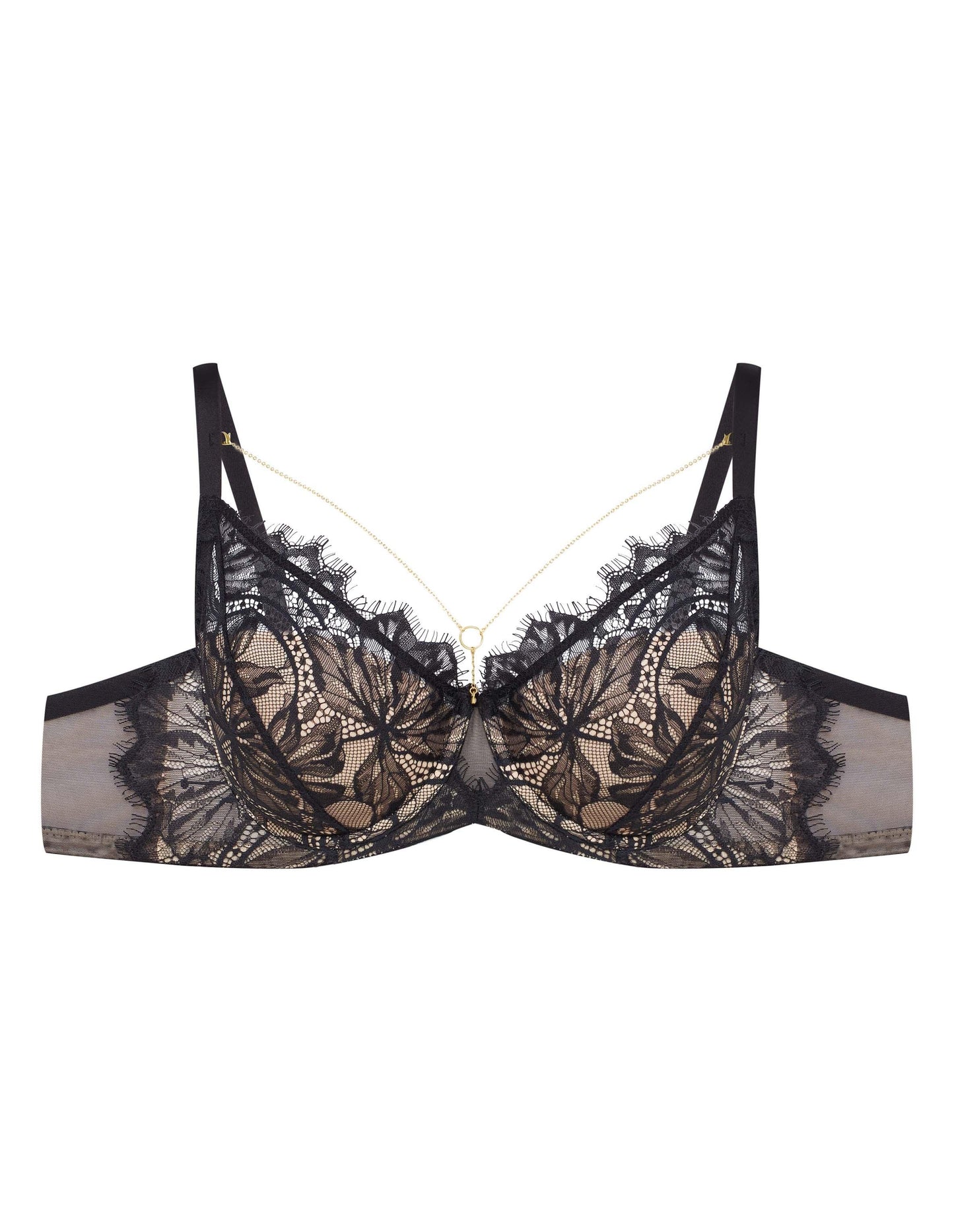 Padded bra Oksana Black/gold - 5