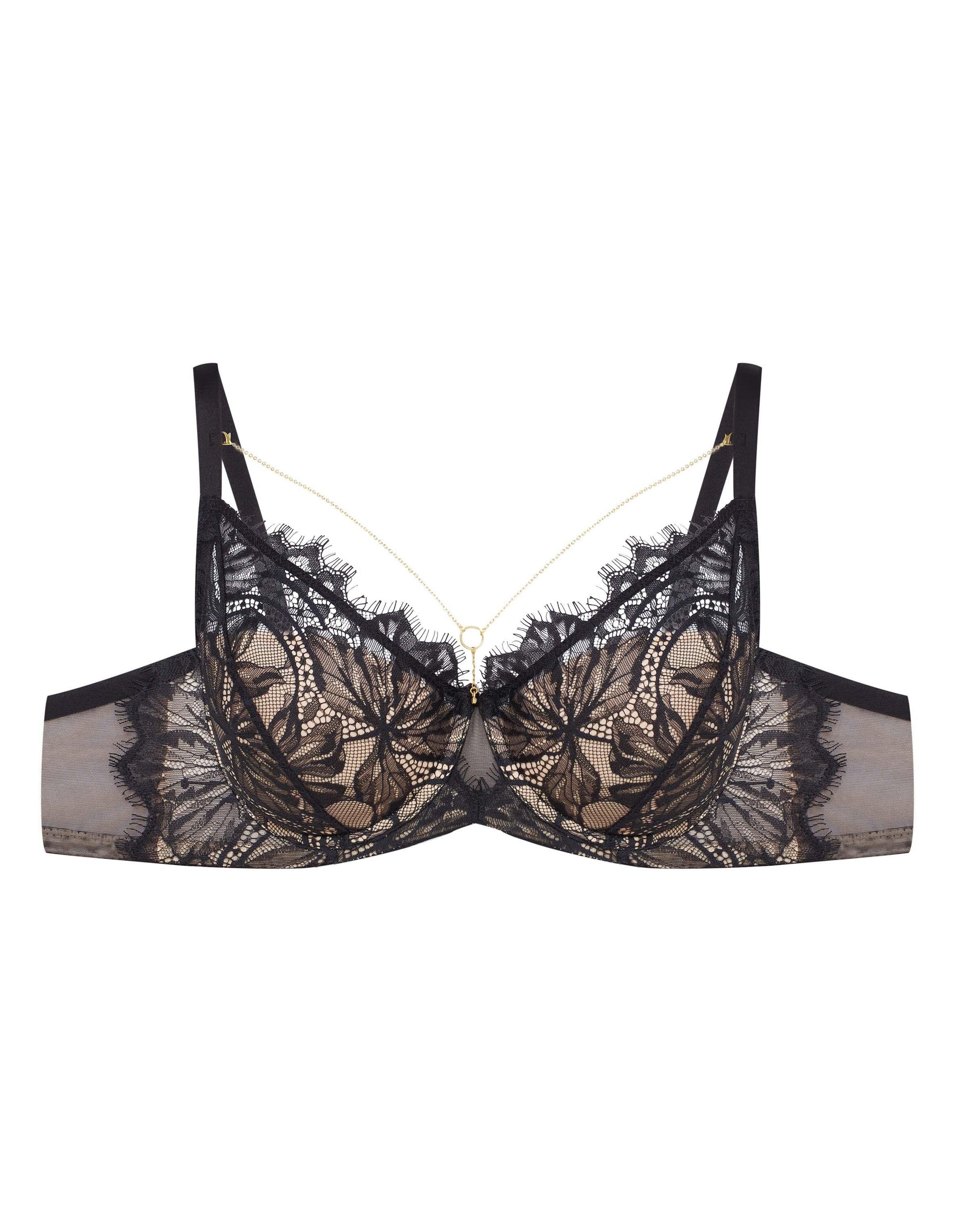 Padded bra Oksana Black/gold - 5