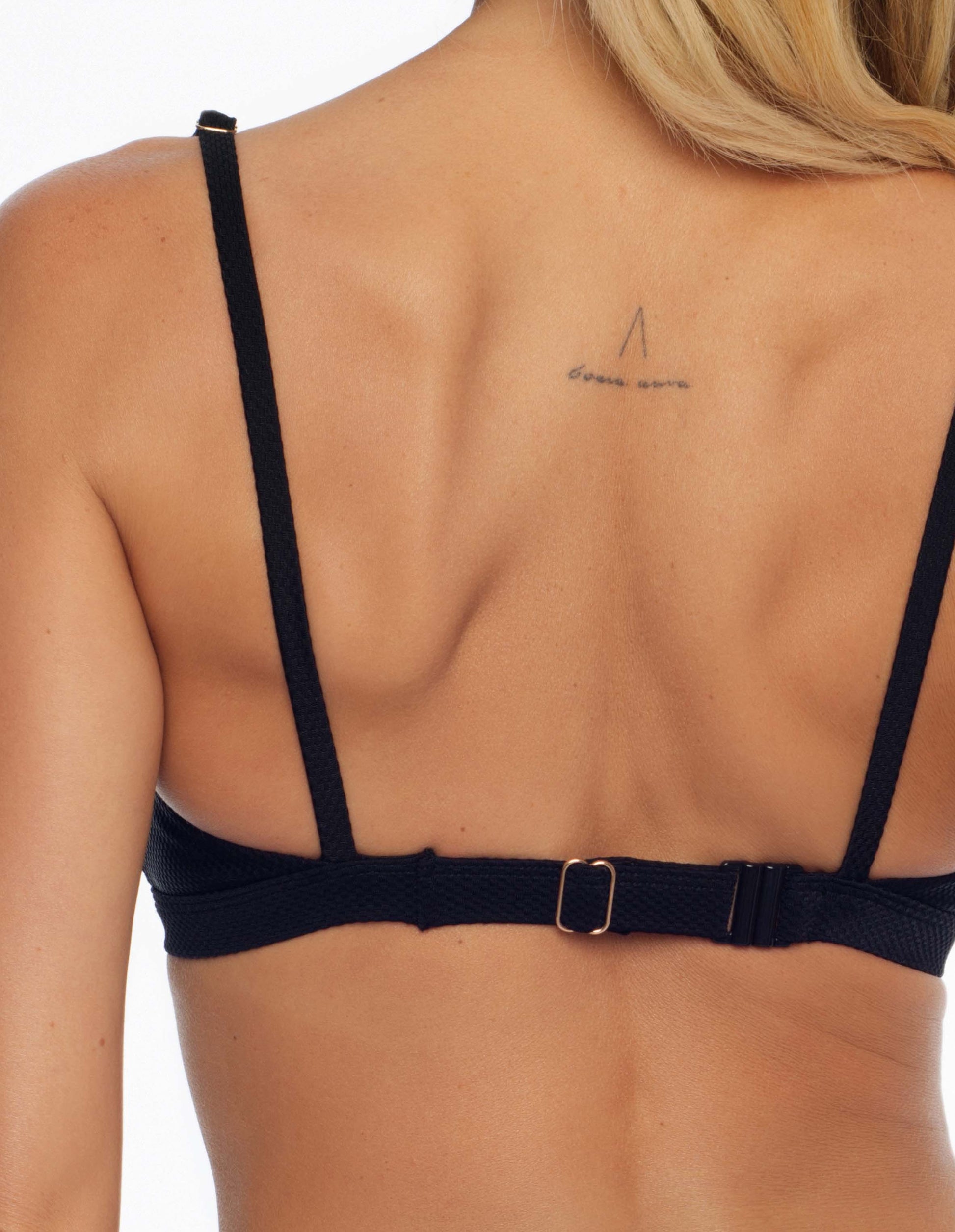 Triangle bikini top Sunrise Black - 3