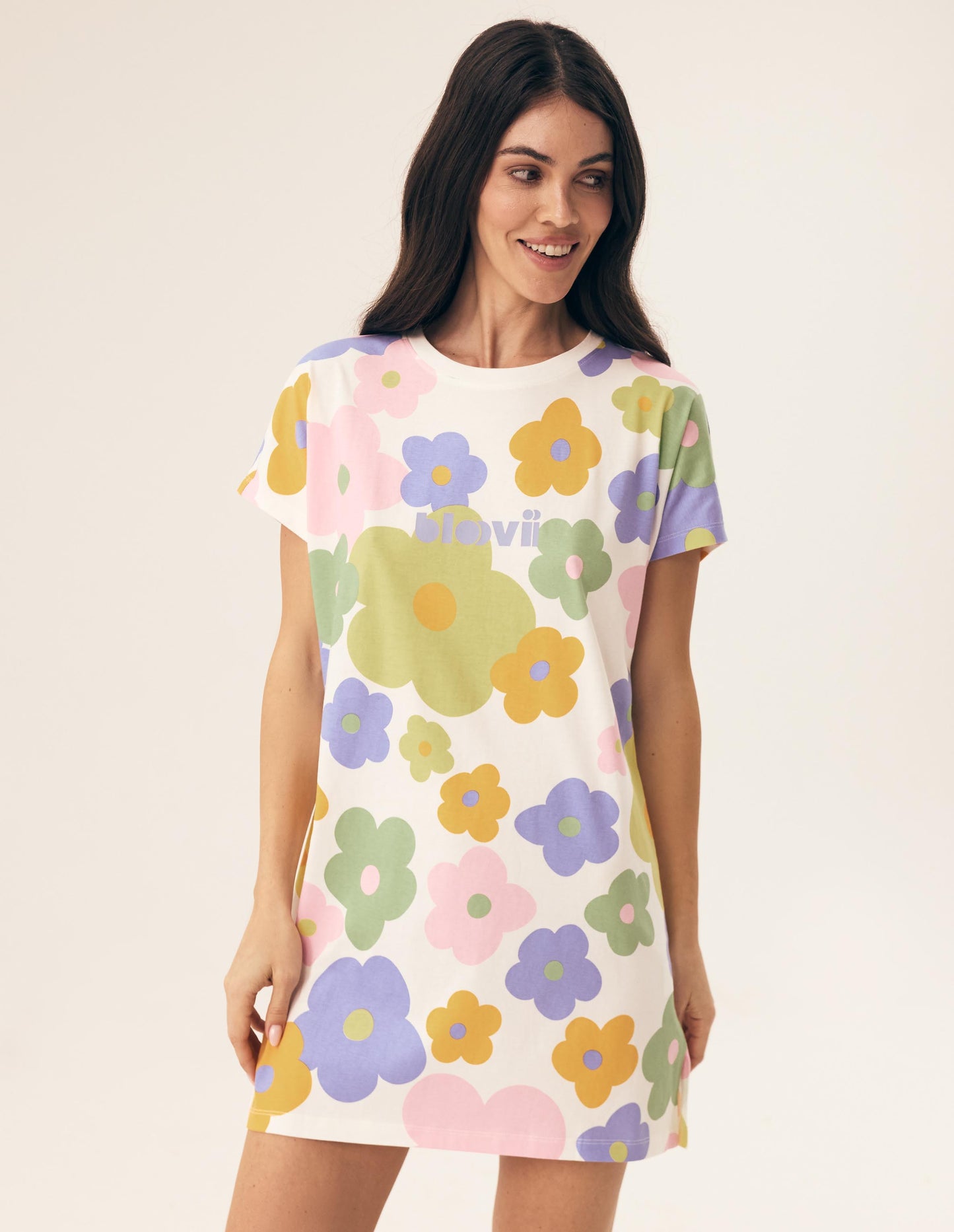 Nightgown Bloovii Flovers Lihgt yellow