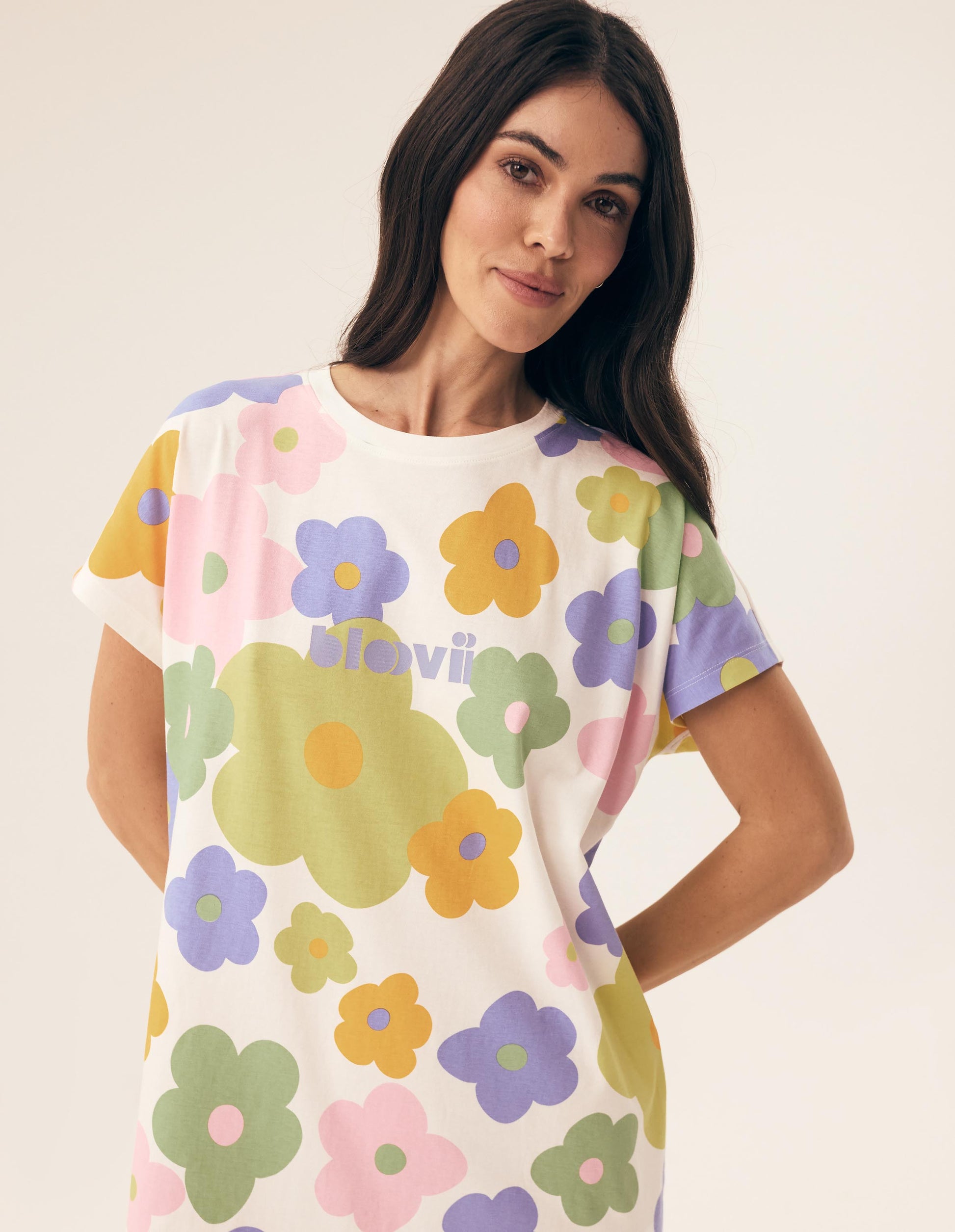 Nightgown Bloovii Flovers Lihgt yellow - 1